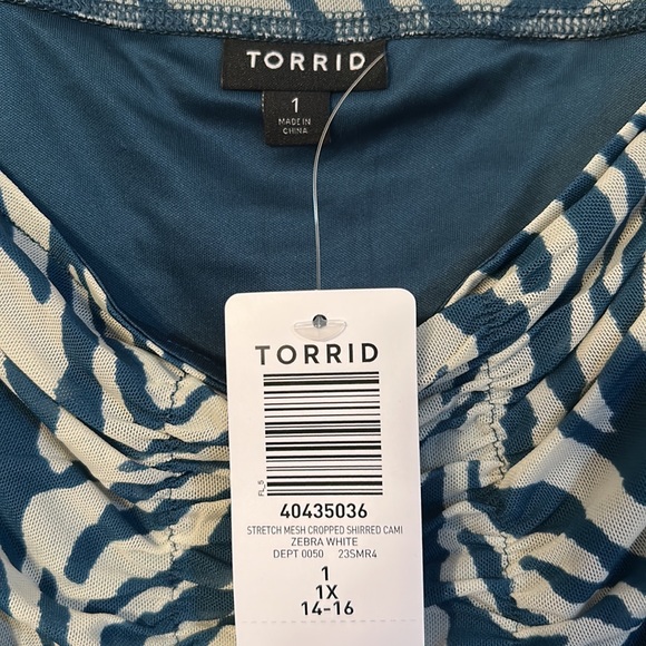 NWT Torrid shirred cami, size 1X - Picture 4 of 8